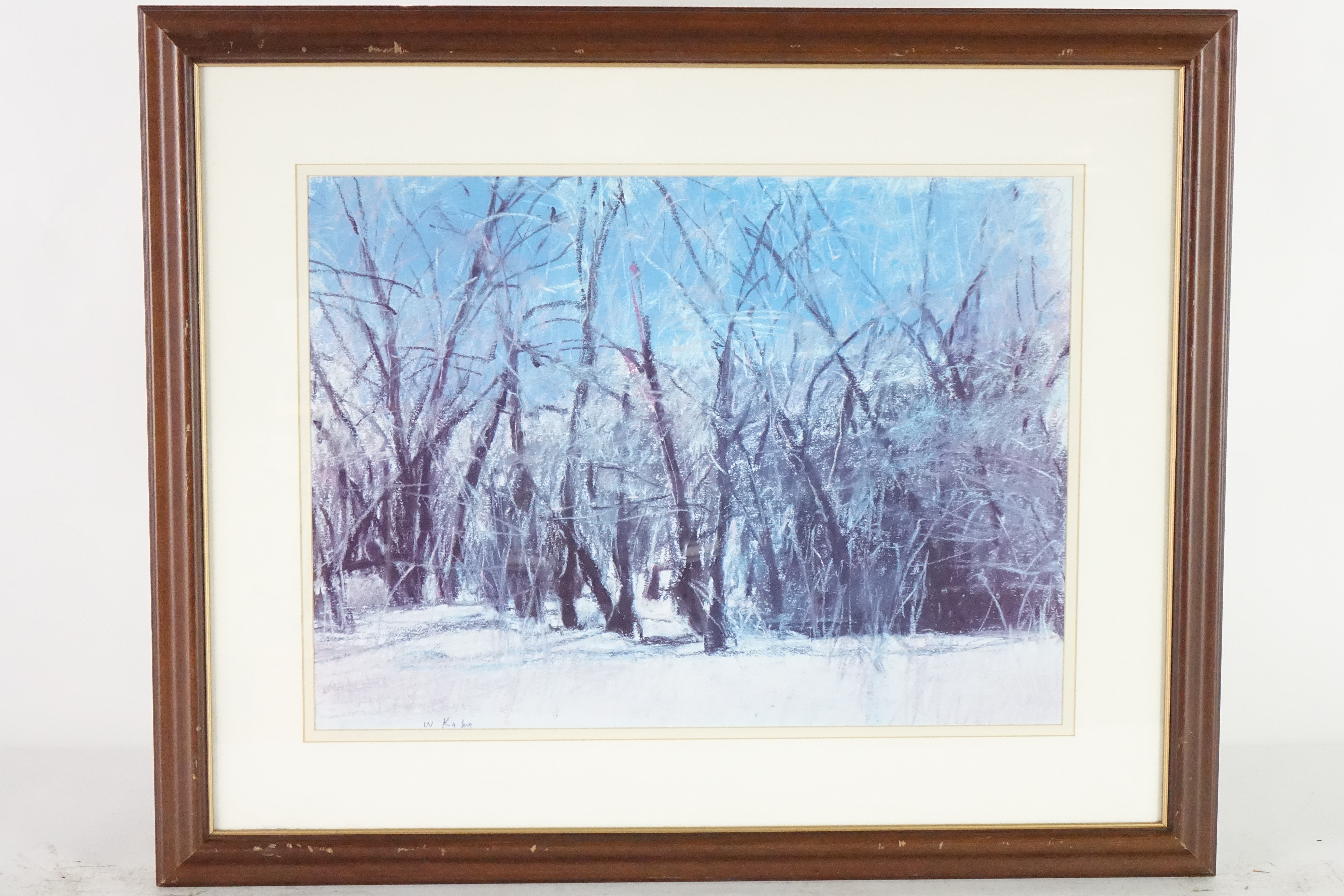 Winter Landscape, Print of original Pastel on Paper, Signed | eBay