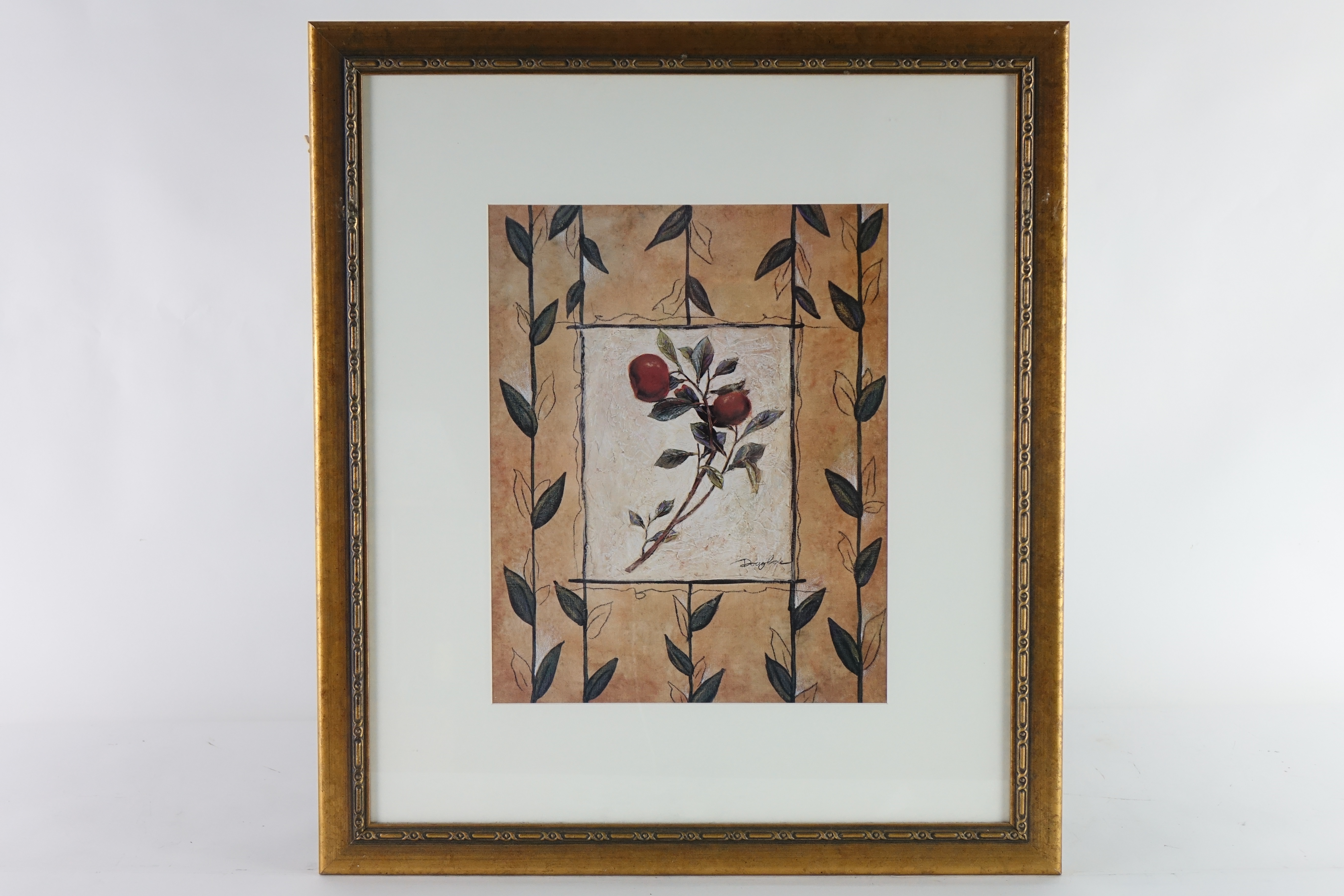 Botanical, Print of original Oil & Pencil on Board, Signed